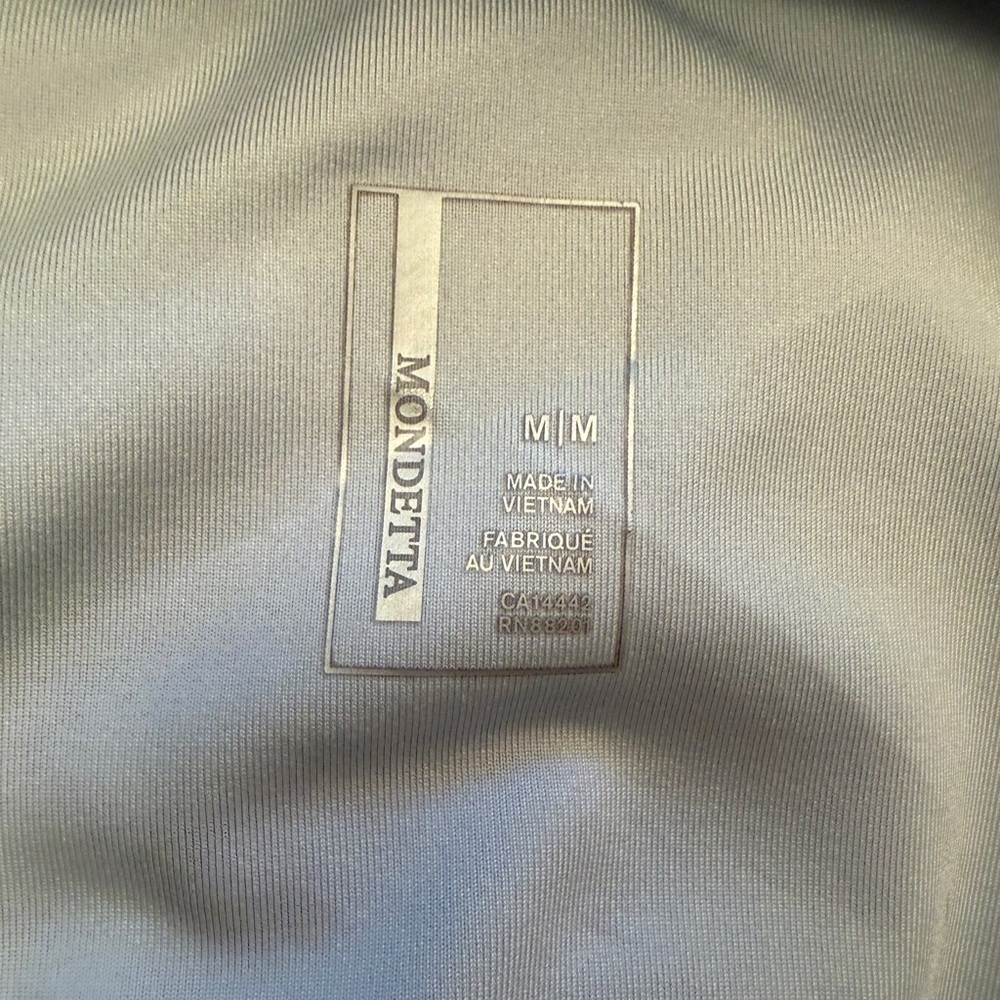 Mondetta Gray Moto Style Zip up-High Neck-2 Front hidden pockets-Size Medium - Picture 12 of 14